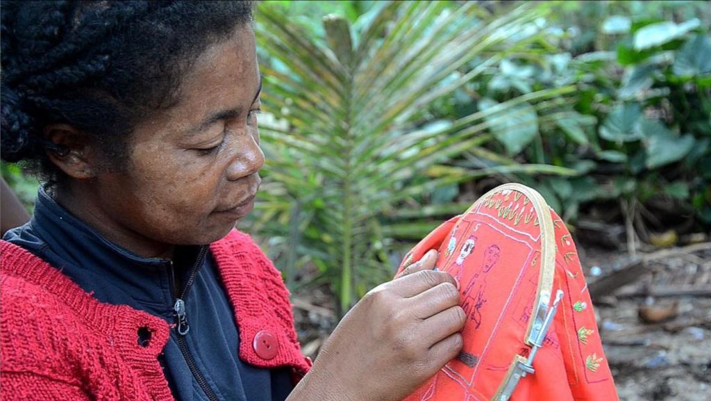 Stitching Masks for Madagascar 