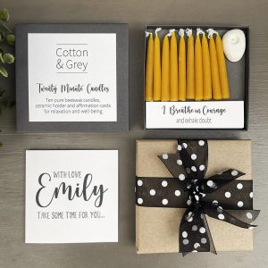Cotton & Grey Pure Beeswax Candles