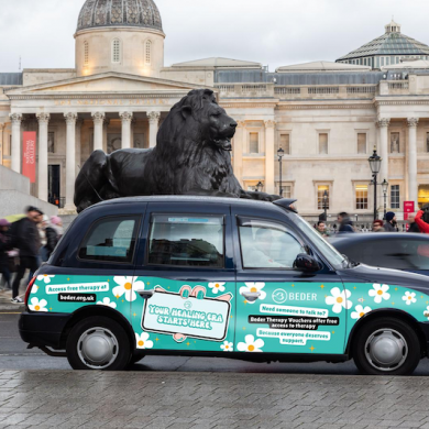 London Black Cabs Become Moving Messages of Hope This Blue Monday