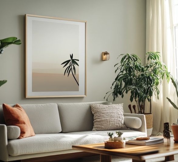 How to use prints to create visual zones without renovation